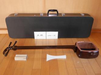 紅木民謡金細三味線(中古)正寸[CMK-35]