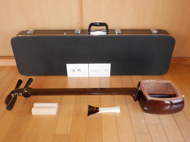 紅木津軽三味線(中古)女性用津軽、9分5厘[CTL-12]