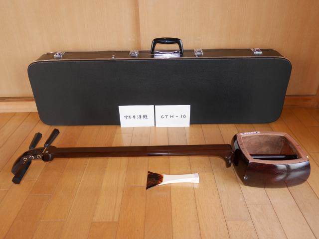 紅木中太三味線(中古)女性用半津軽、9分3厘[CTHー10]