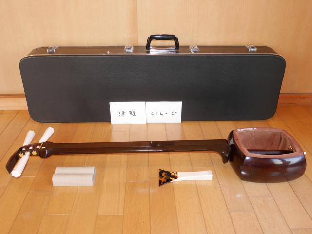 紅木津軽金細三味線(中古)女性用津軽、9分5厘[CTL-25]