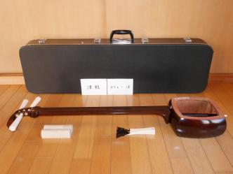 紅木津軽金細三味線(中古)女性用津軽、9分5厘[CTL-18]