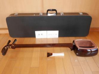 紅木津軽三味線(中古)女性用津軽、9分5厘[CTL-10]