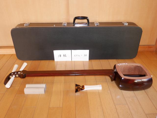 紅木津軽三味線(中古)女性用津軽、9分5厘[CTL-30]